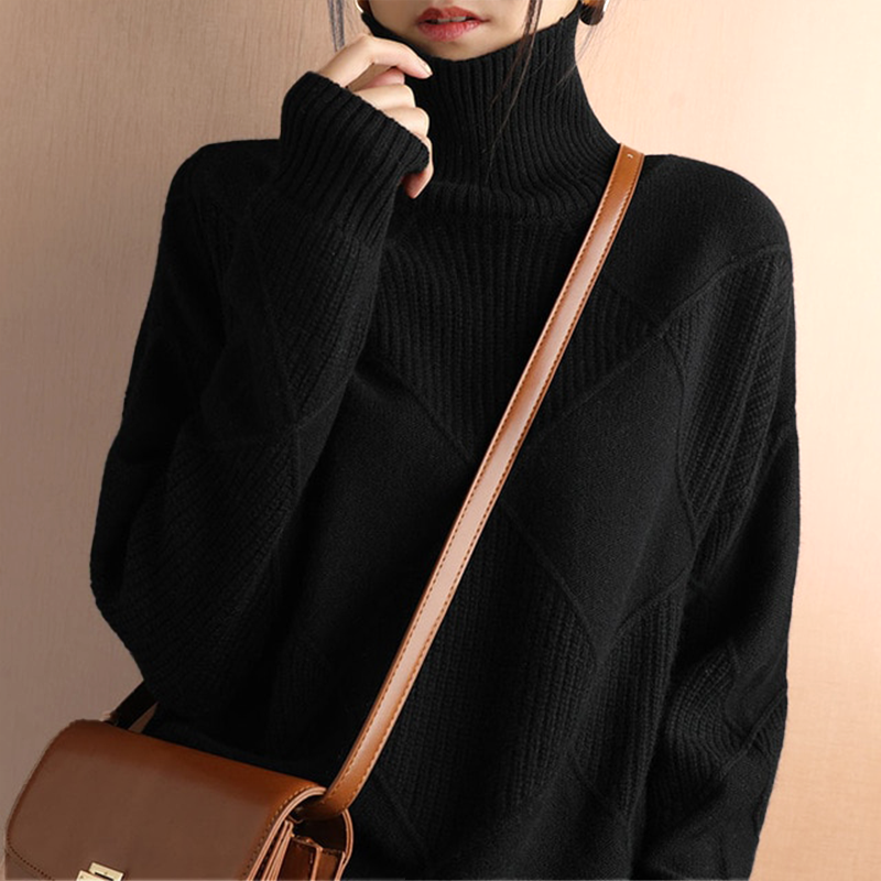 Dione™ | Structured turtleneck jumper