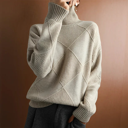 Dione™ | Structured turtleneck jumper